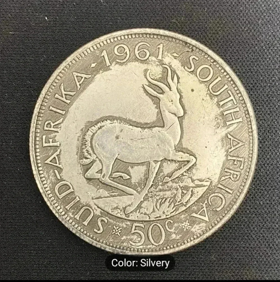 1961 South Africa 50 cent Hobo coin. Rare coin. NWT - Picture 1 of 8